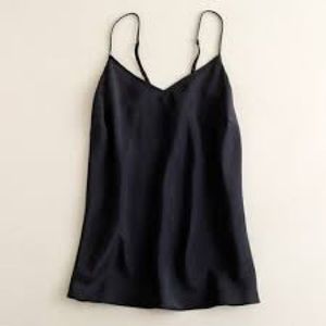 J. Crew Black Silk Tank